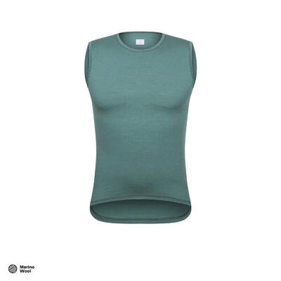 Maglia intima senza maniche da ciclismo da uomo Merino Pino Fumoso