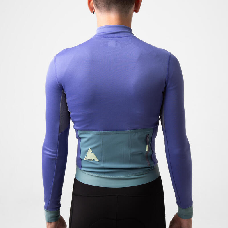 Maglia a manica lunga da ciclismo da uomo Pile Ecologico Alternative Iris