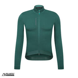 Maillot à manches longues de cyclisme pour hommes Hiver Profond Mousse Marine