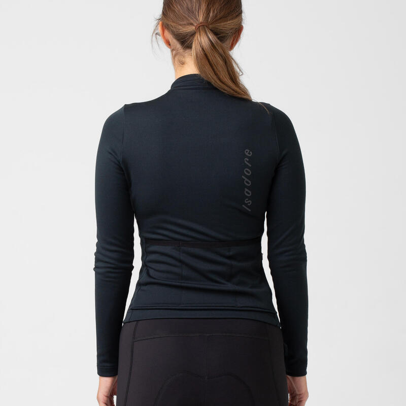 Maillot à manches longues de cyclisme pour femmes Thermique Signature Anthracite