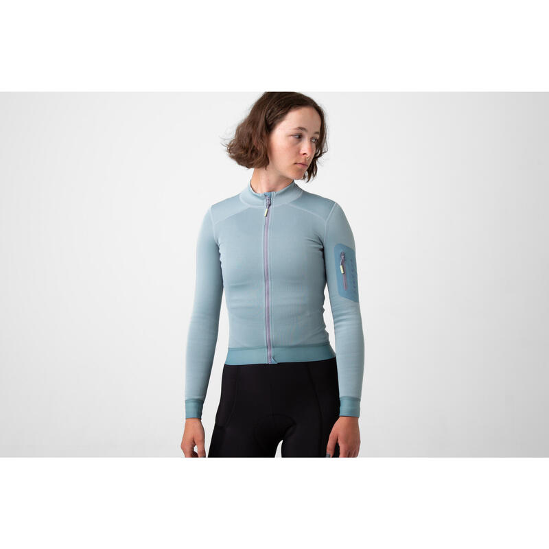 Maglia a manica lunga da ciclismo da donna Pile Ecologico Alternative Ardesia