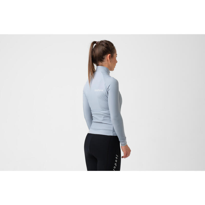 Maglia a manica lunga da ciclismo da donna Inverno Debut Grigio Pietra