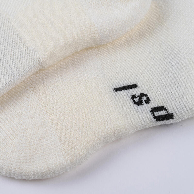 Unisex Rad Socken Winter Merino Weiß