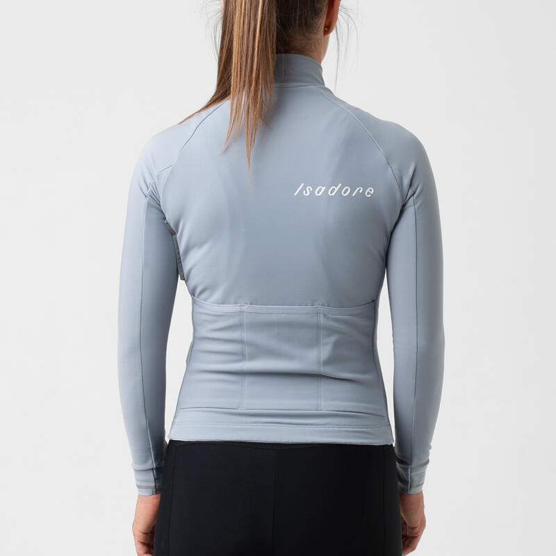 Maglia a manica lunga da ciclismo da donna Inverno Debut Grigio Pietra