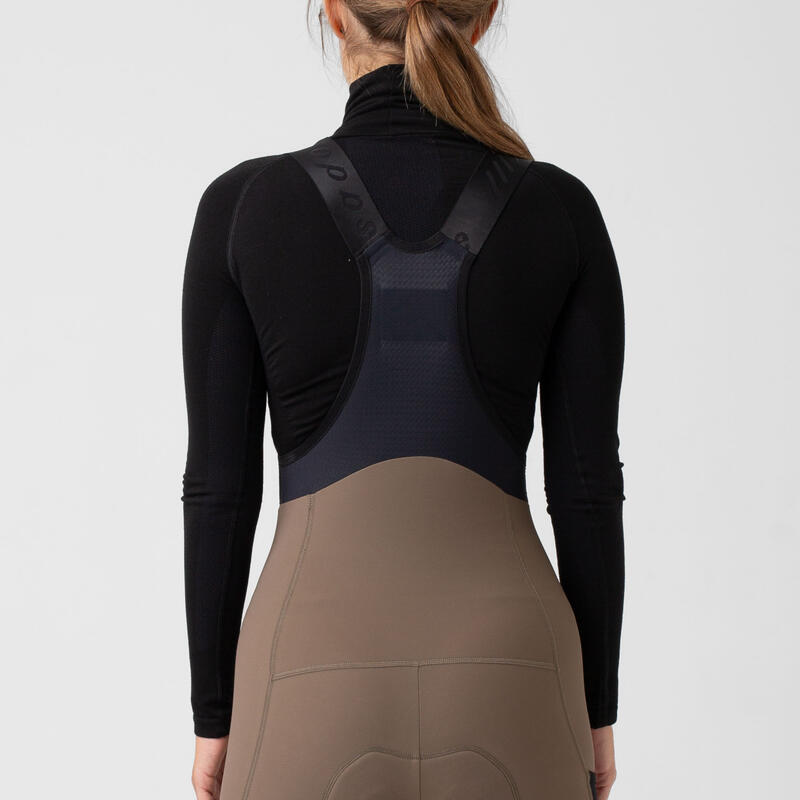 Dames wieler Longsleeve baselayer Winter Wind Block Zwart