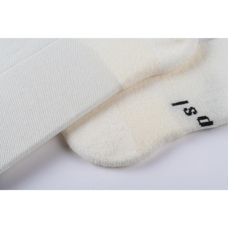 Chaussettes de cyclisme unisexe Hiver Merino Blanc