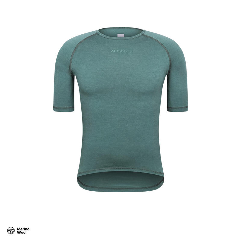 Heren wieler Shirt met korte mouwen als baselayer Merino Rook Den