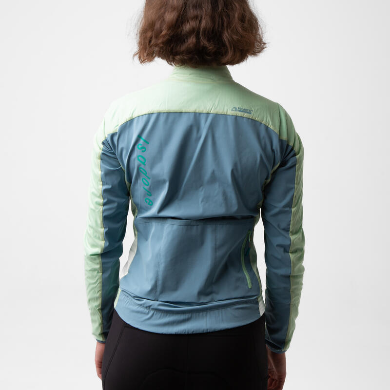 Damen Rad Jacke Isoliert Alternative Meeresgrün