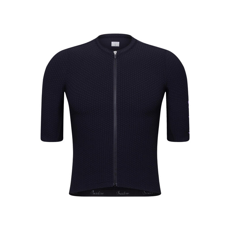 Maglia a manica corta da ciclismo da uomo Aerodinamico Echelon Nero