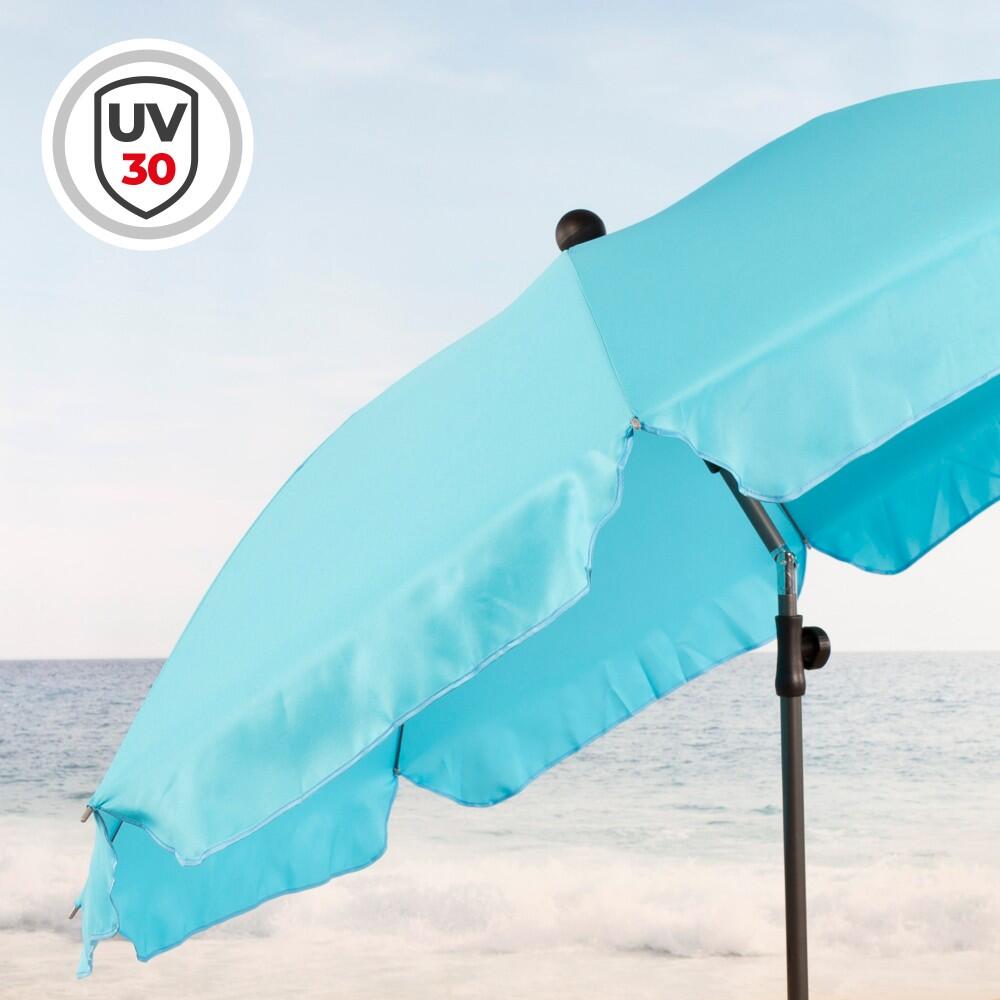 Aktive Grand parasol inclinable bleu 200 cm UV30 3/7