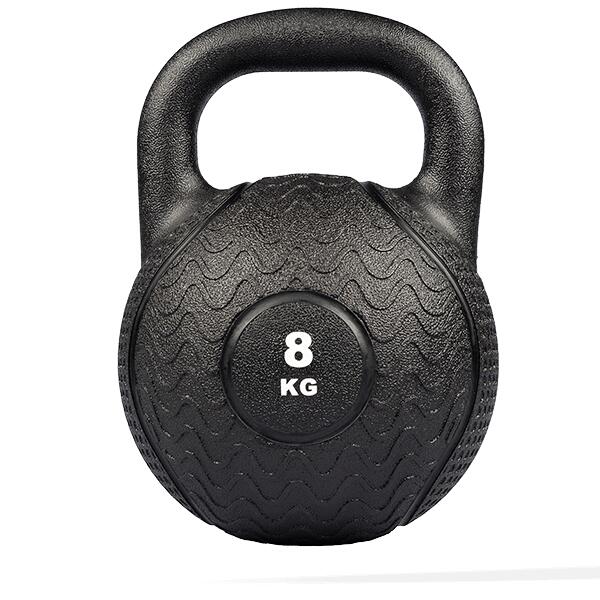 Matchu Sports - Kettlebell 8kg - Indestructible - En Caoutchouc - Kettlebell - Noir - 8 Kg - Decathlon
