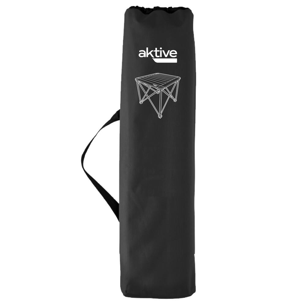 Table pliante de camping Aktive anti-renversement et amovible noire 7/7