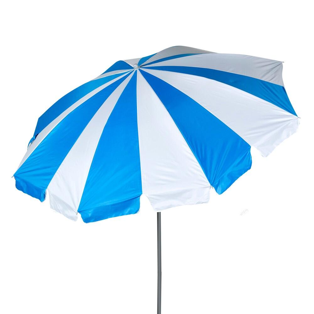 Aktive - Aktive Grand Parasol Twister Inclinable 200 Cm Uv50 - Parasol - Blanc|bleu - Taille Unique - Decathlon