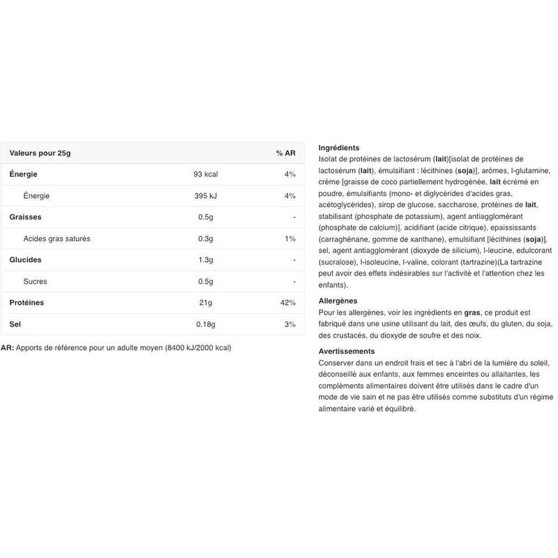 Iso Whey Zero - Gâteau au Fromage et au Citron