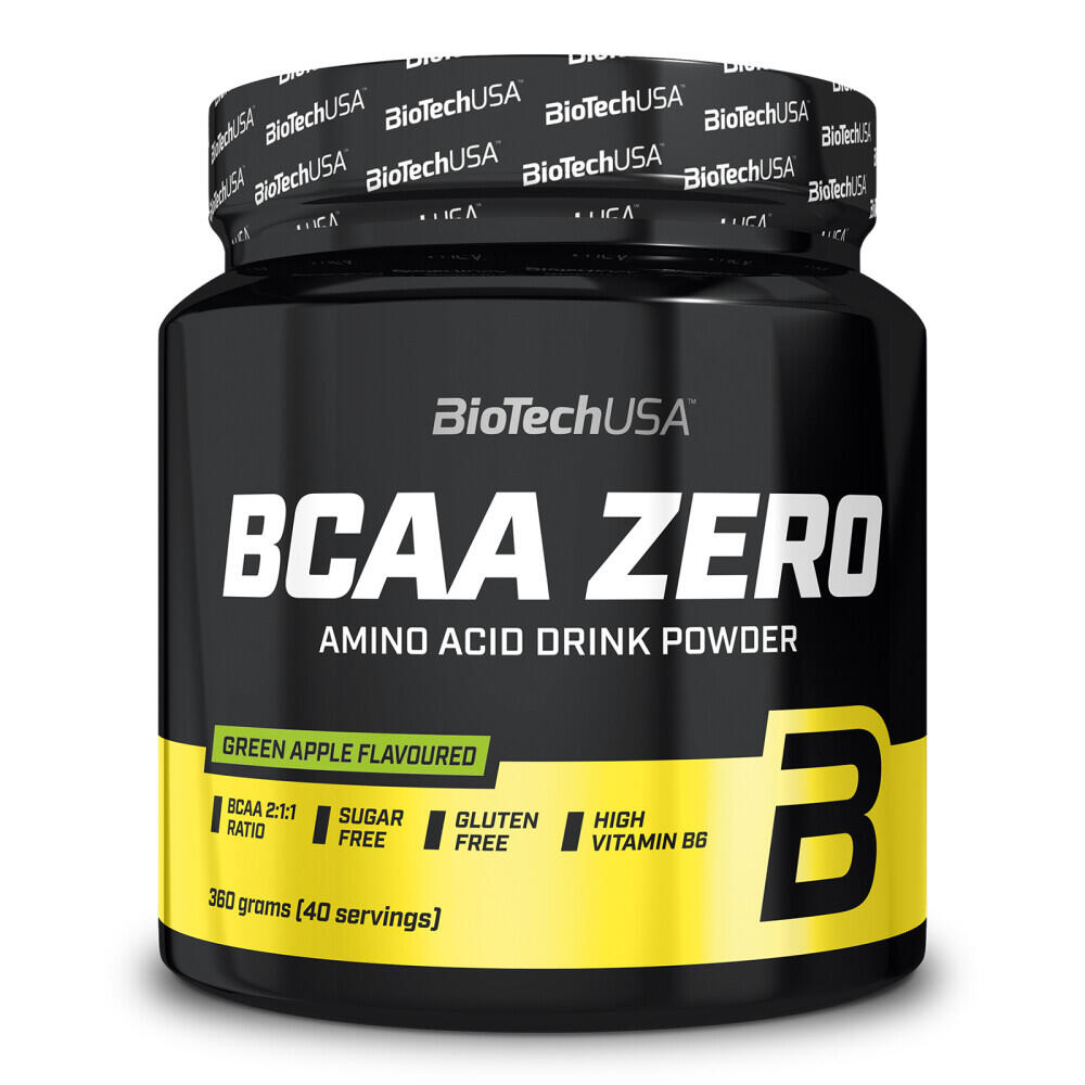 BIOTECHUSA BCAA in polvere - BCAA Zero - Mela Verde 360g