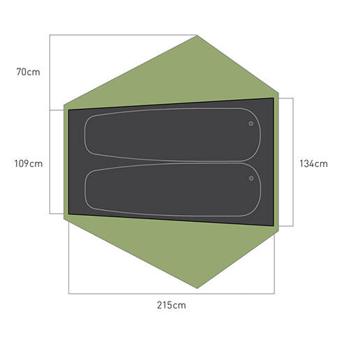 (ATS2040-0117) Telos TR2 Tent - Green