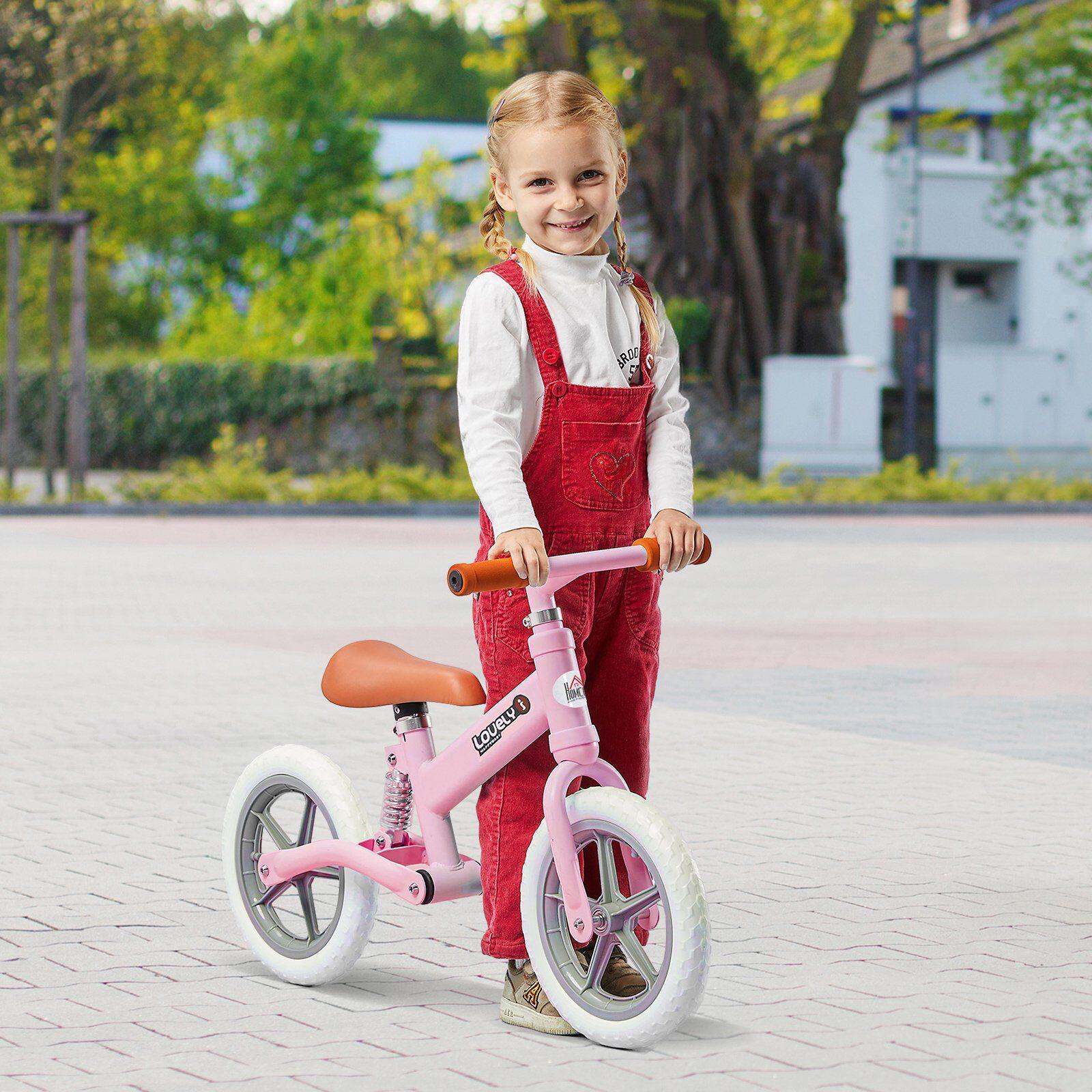 Bicicleta sem Pedais 85x36x54 cm Rosa HOMCOM