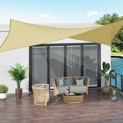 Toldo Vela Cuadrado Outsunny 300x300 cm Arena