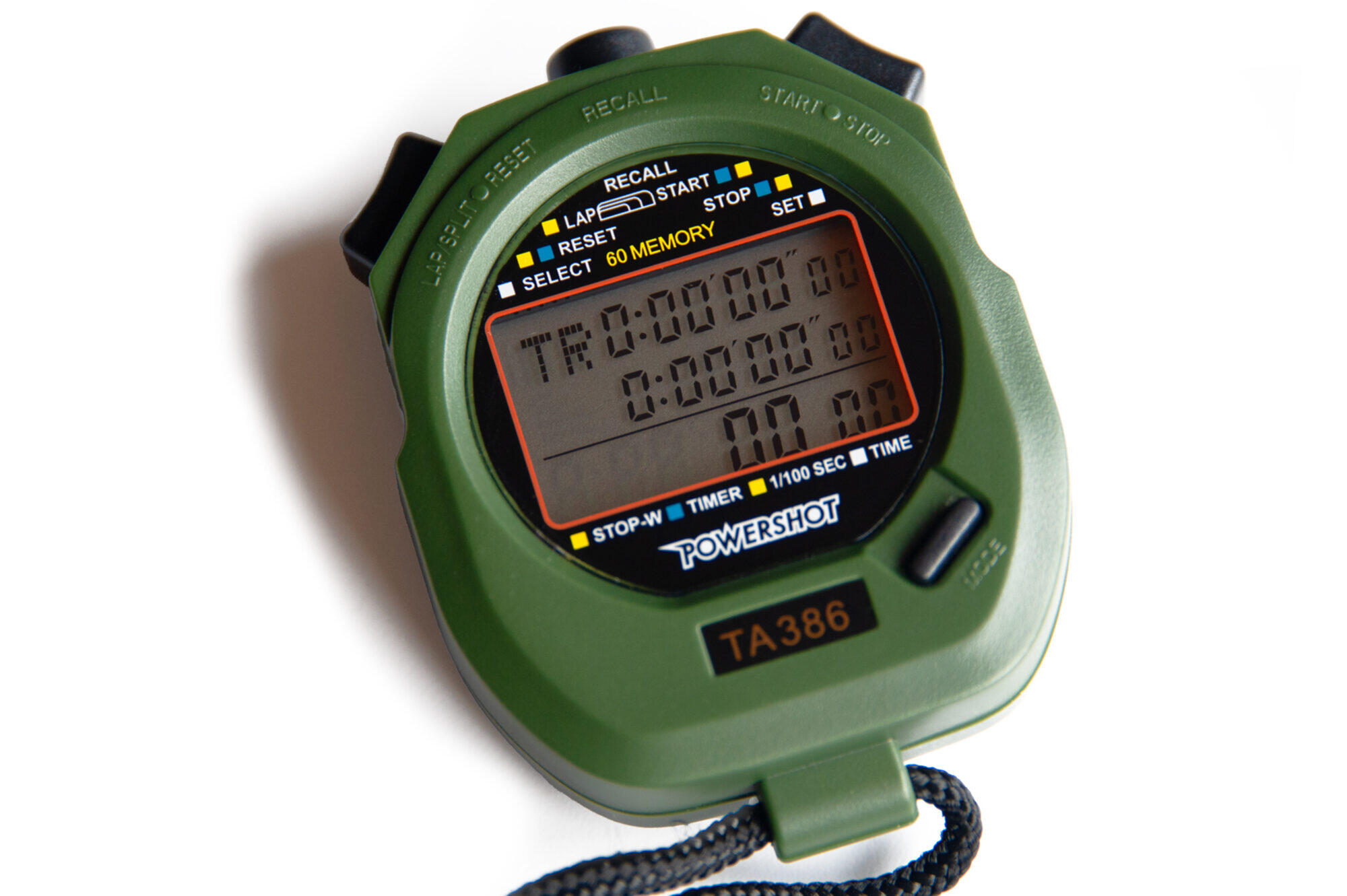 POWER SHOT Stopwatch - Onthoud tot 60 ronden!