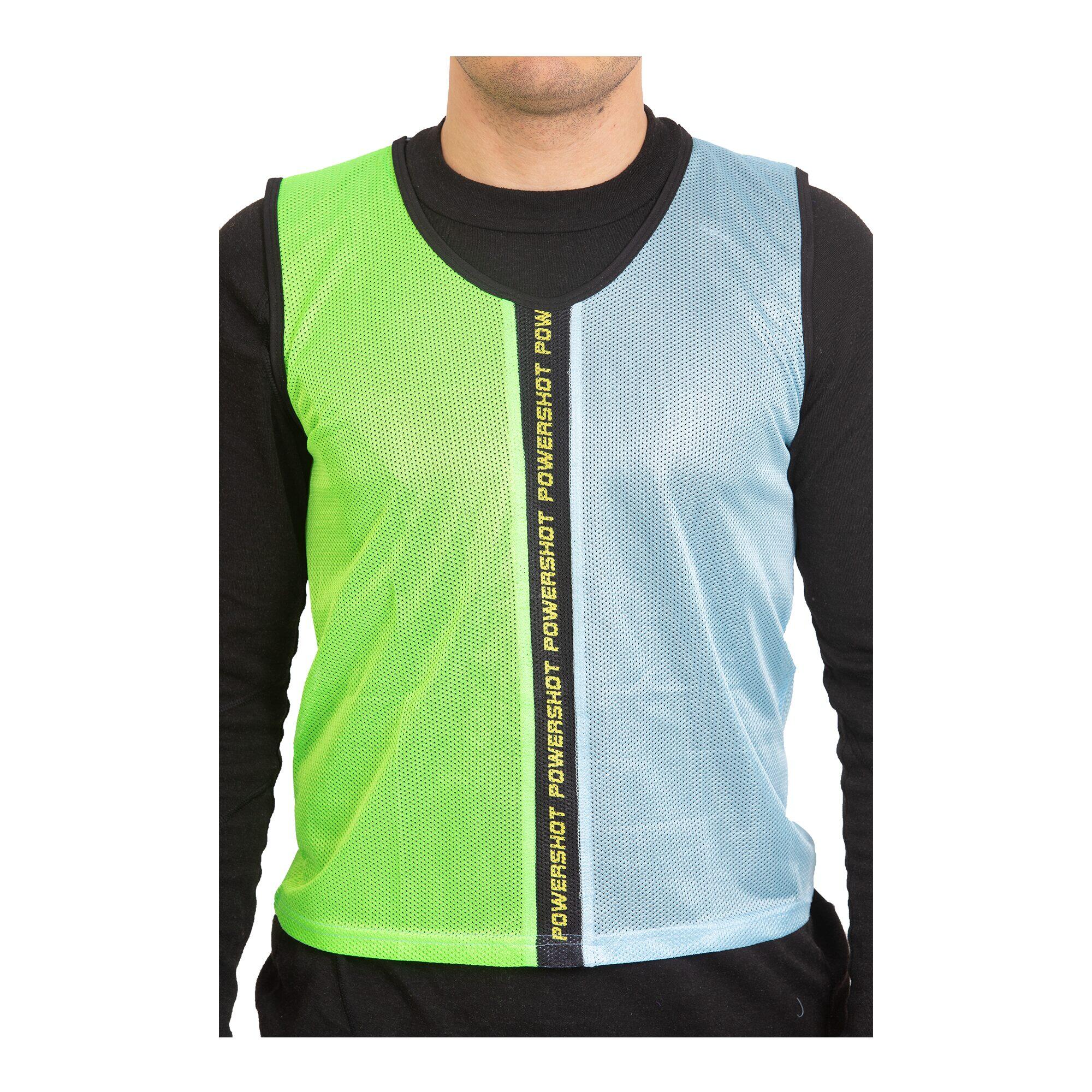 Power Shot - Lot De 12 Chasubles Bicolores Powershot - Taille Adulte - Chasuble - Bleu|vert|violet - Taille Unique - Decathlon
