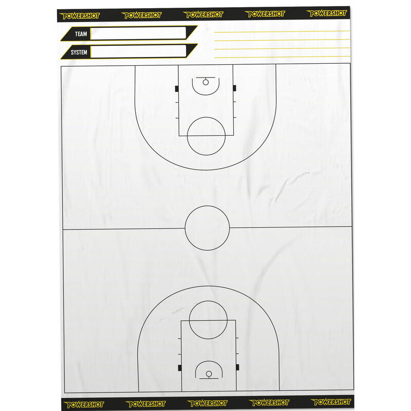 Rouleau de feuilles tactiques pour basketball - Terrain entier