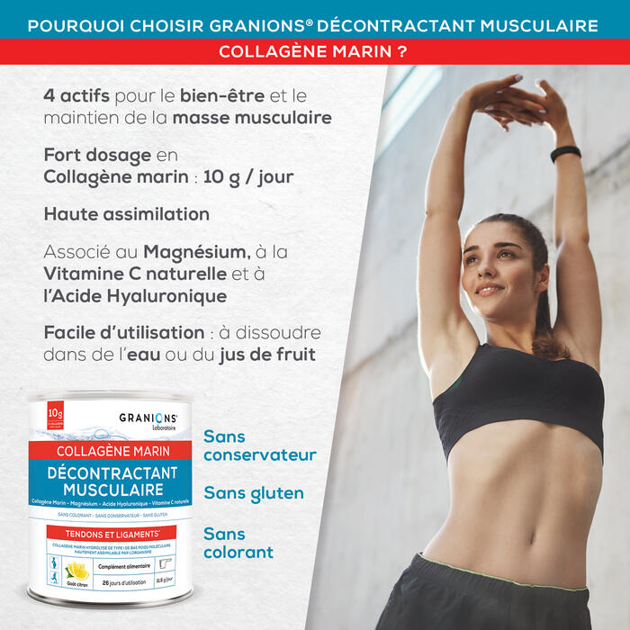 Décontractant Musculaire - Collagène Marin Poudre - 300 g - Saveur Citron 2/7