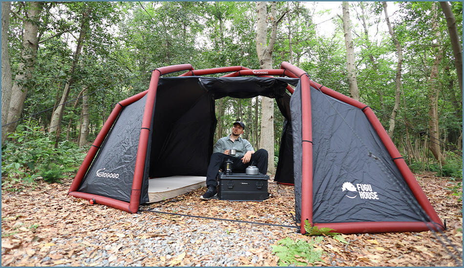 Namiot kempingowy dmuchany AEROGOGO Inflatable Cabin Tent  Blue ZT0-05 5/7