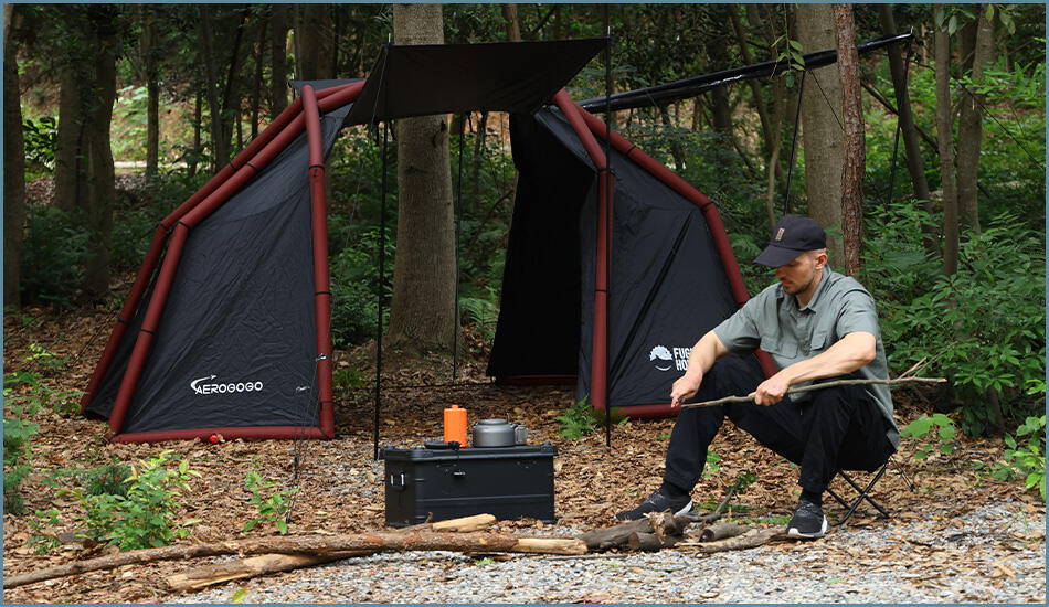Namiot kempingowy dmuchany AEROGOGO Inflatable Cabin Tent  Blue ZT0-05 7/7