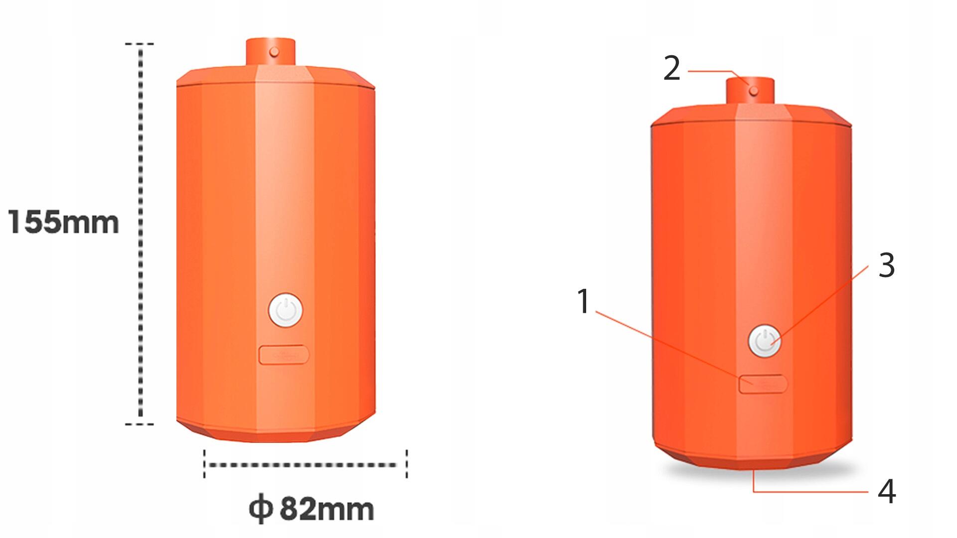 Pompka akumulatorowa elektryczna do materacy AEROGOGO GIGA PUMP 80 P80G-01 7/7