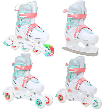 Patines Ajustable 4en1 Inez Rueda LED