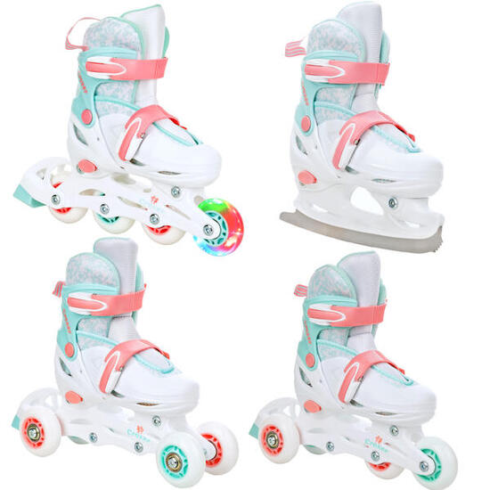 Patines Ajustable 4en1 Inez Rueda LED