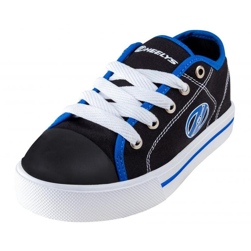 Classic Black/White/Blue Kids HX2 Heely Shoe