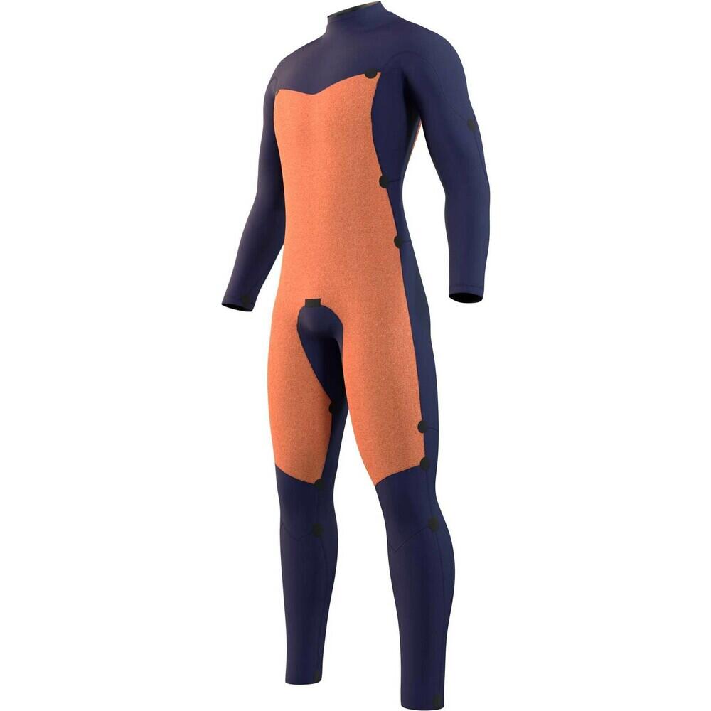 MYSTIC Star Wetsuit 5/3mm Double Frontzipi Donker Blauw 3/4