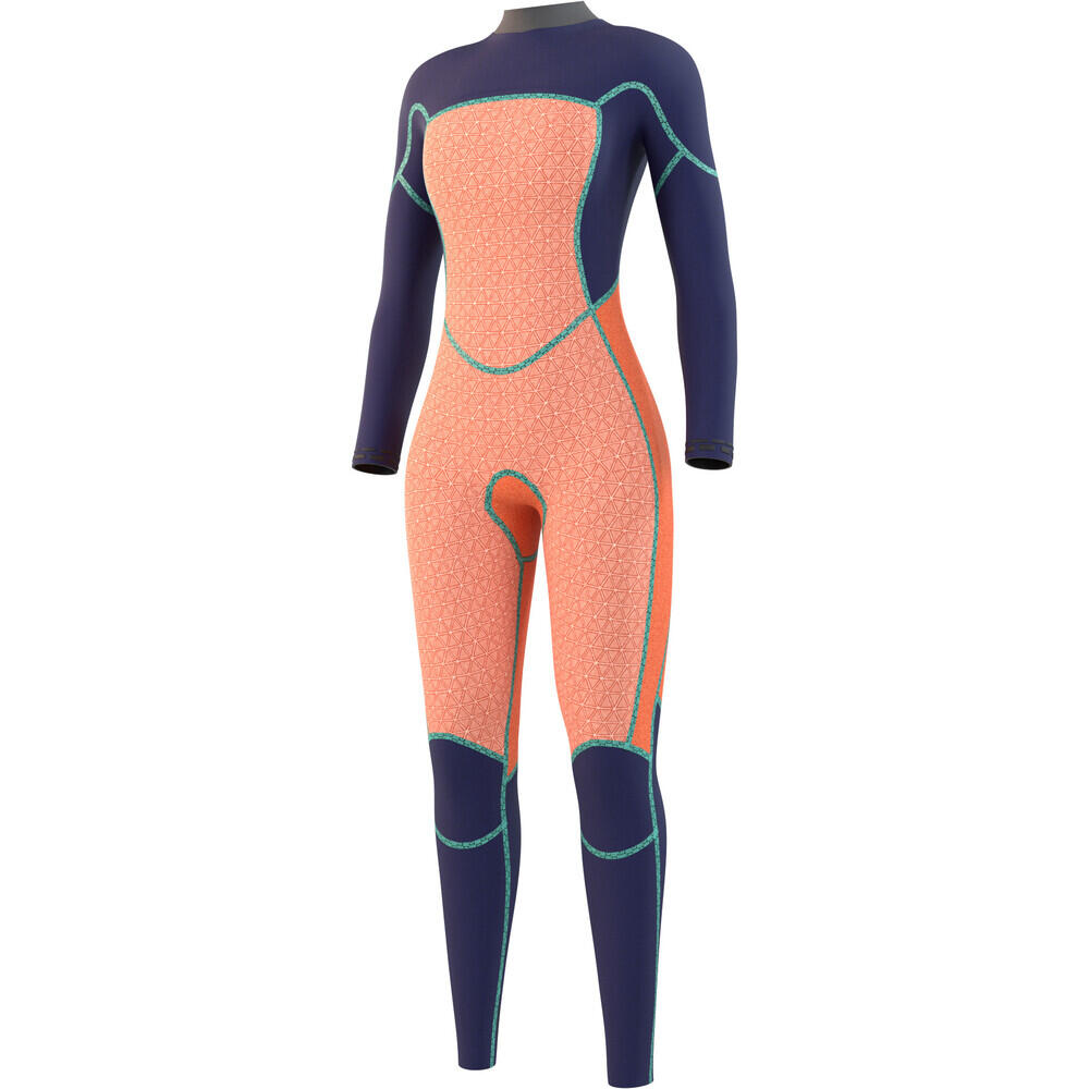 MYSTIC Jayde Wetsuit 5/4mm Double Frontzip Donker Blauw 3/7