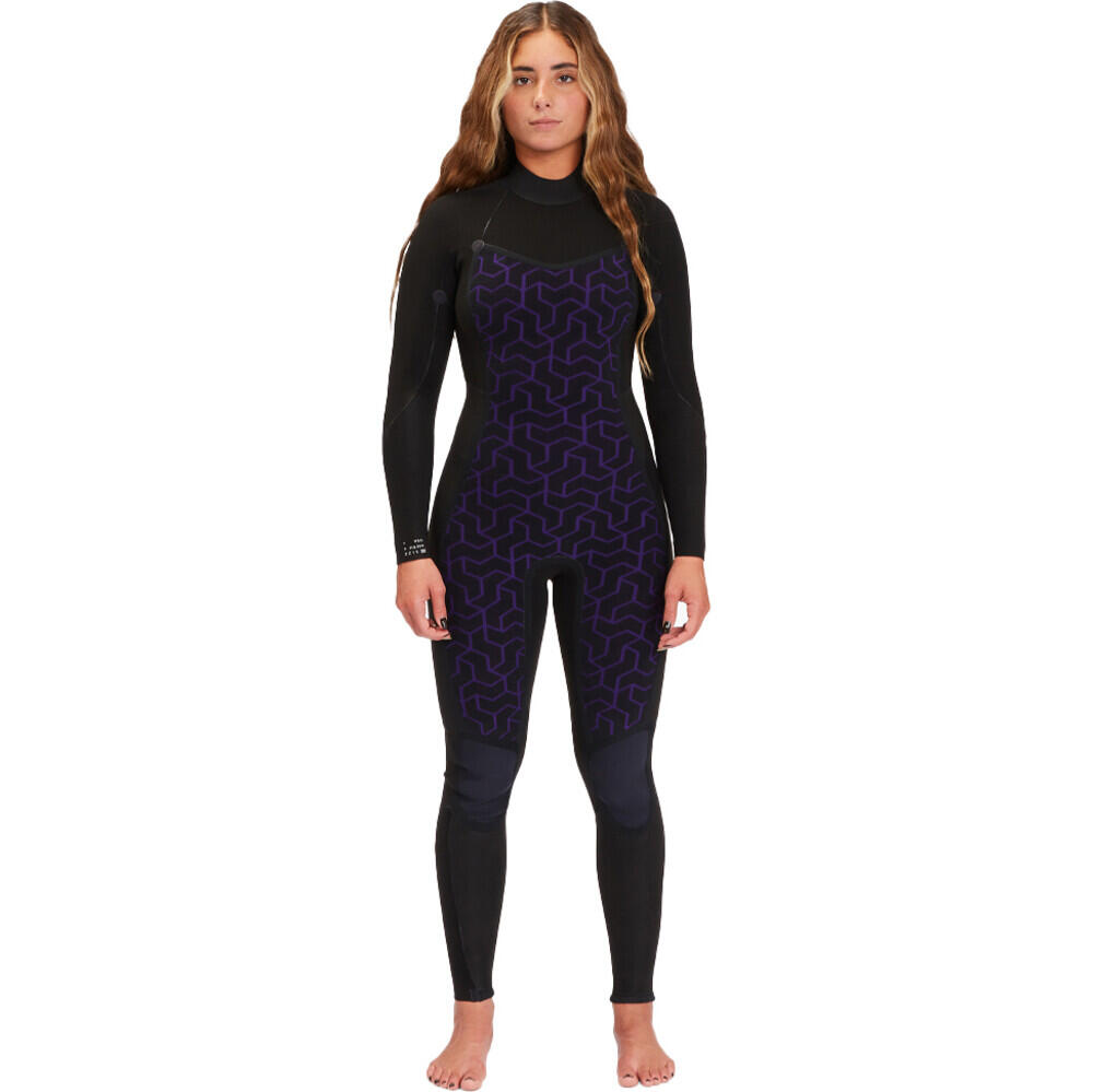 Billabong Mujer Synergy 5/4mm Back Zip Neopreno - Wild 4/6