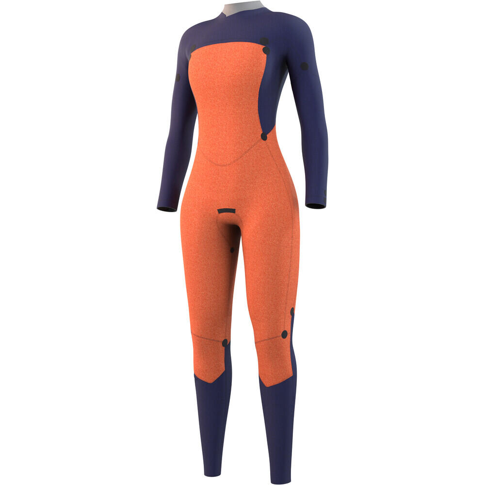 MYSTIC Dazzled Wetsuit 5/3mm Double Donker Blauw 3/6