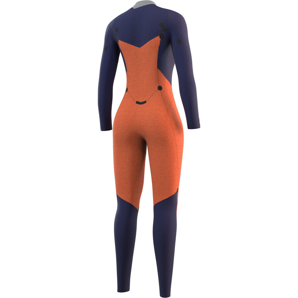 MYSTIC Dazzled Wetsuit 5/3mm Double Donker Blauw 4/6