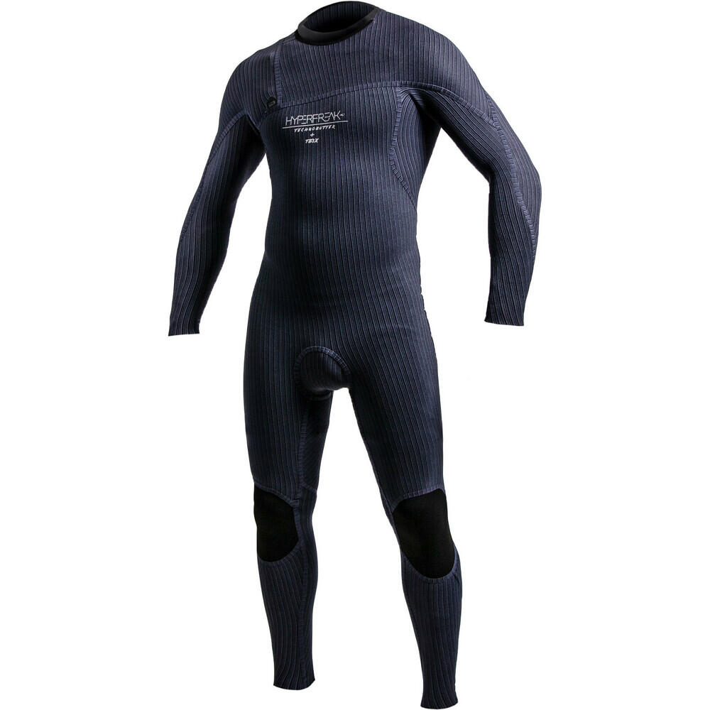 Combinaison de Surf 3/2mm Zip Poitrine - Noir - Hyperfreak - Homme 3/6