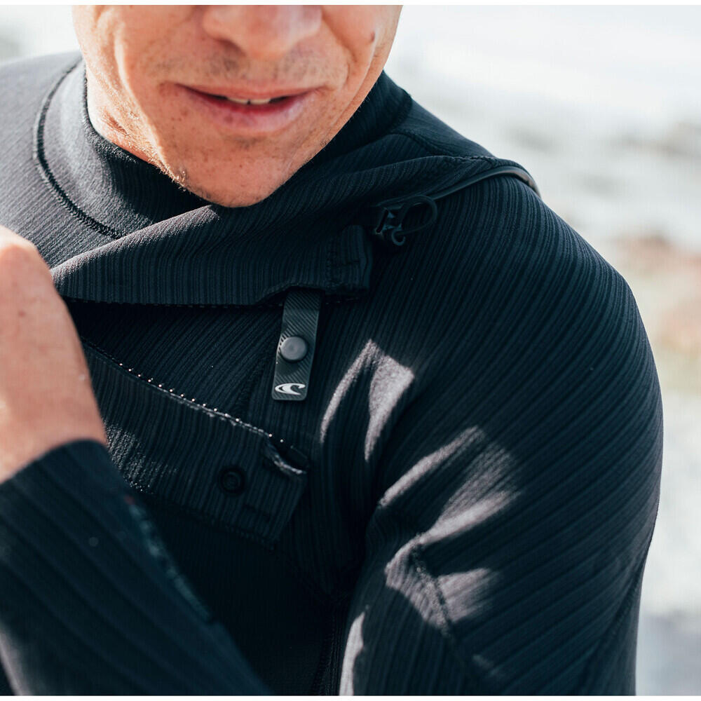 Combinaison de Surf 3/2mm Zip Poitrine - Noir - Hyperfreak - Homme 5/6