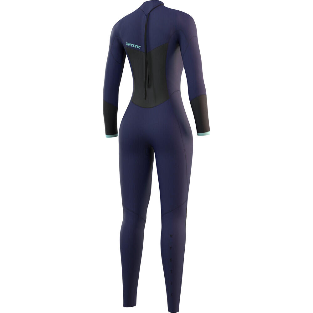 MYSTIC Star Wetsuit 5/3mm Backzipip Dames Donker Blauw 2/4