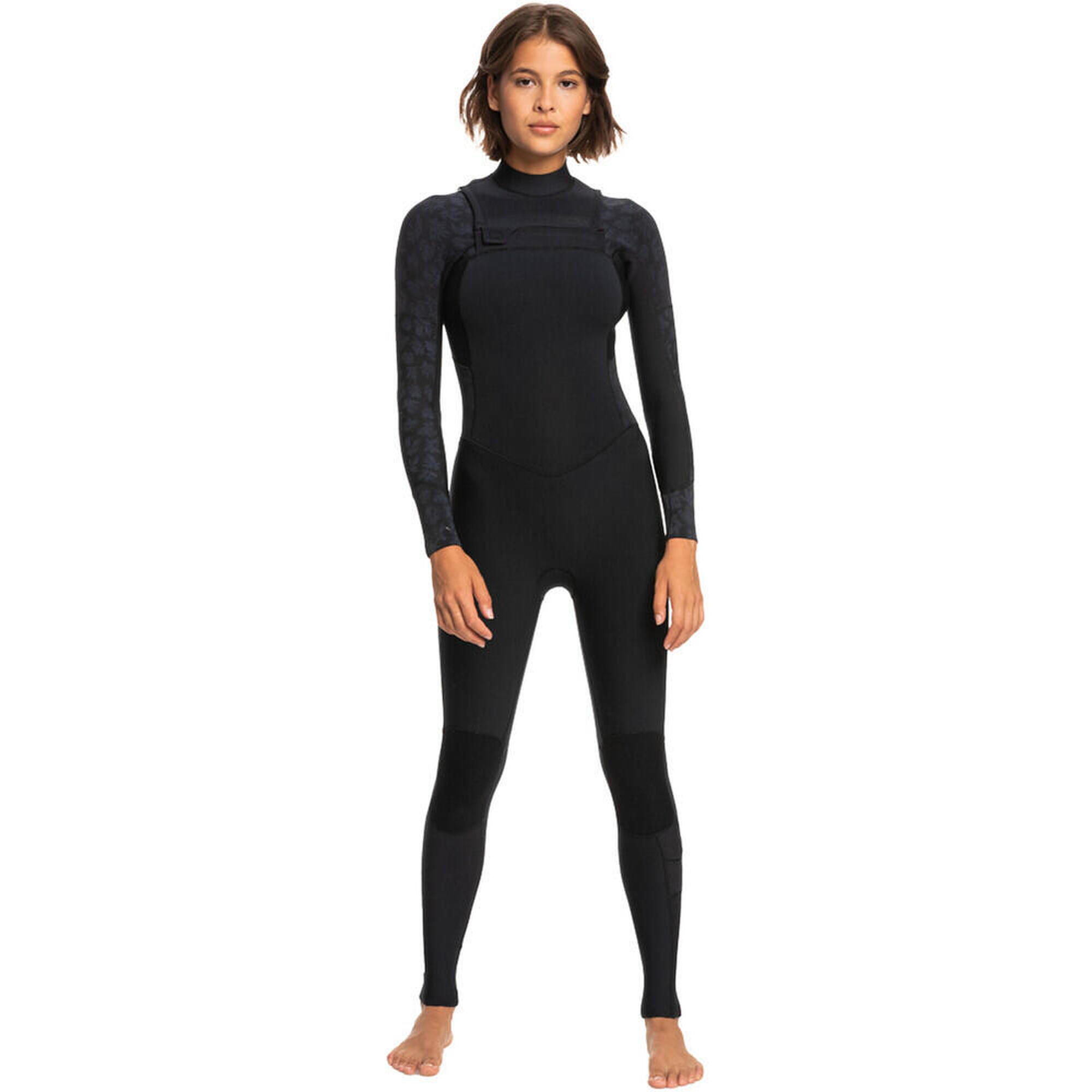 Roxy - Combinaison De Surf Swell Series 4/3mm - Zip Poitrine - Noir Dames - Combinaison De Surf - Noir - 36 Xs - Decathlon