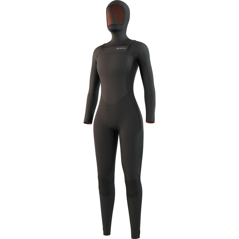 MYSTIC Women's Gem 6/4/3mm Chest Zip Hooded Wetsuit