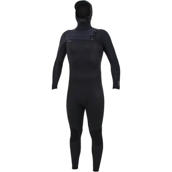 2024 O'Neill Hommes HyperFreak+ 4/3mm Chest Zip à Capuche Combinaison Néoprène