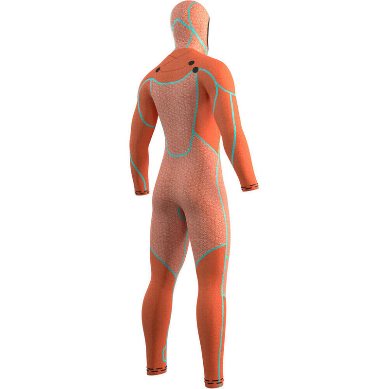 2024 Hommes Voltt 6/4/3mm Chest Zip à Capuche Combinaison Néoprène