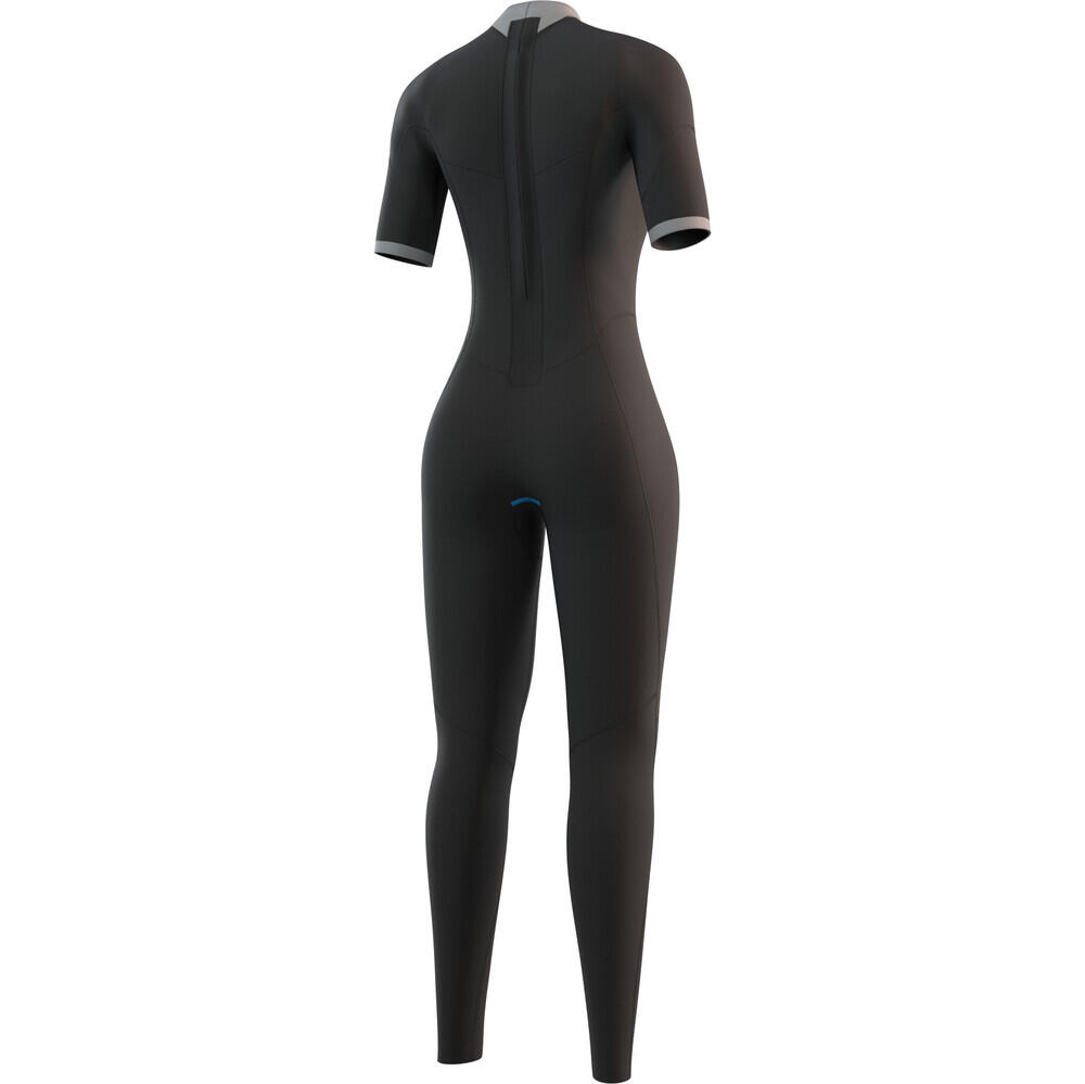 Women's Brand 3/2mm Short Sleeve Back Zip Wetsuit 4/5