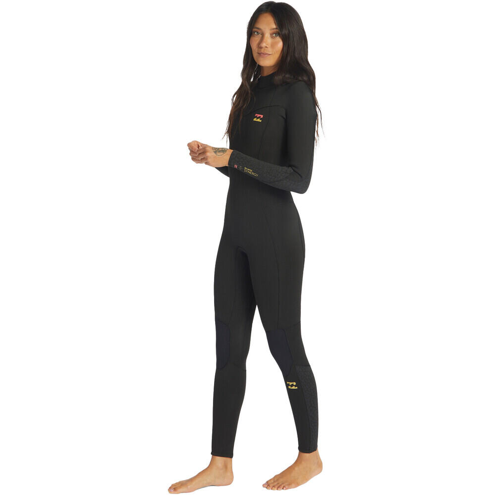 Women's Synergy 3/2mm Flatlock Back Zip Wetsuit 3/4