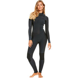 Combinaison de Surf Swell Series 5/4/3mm - Zip poitrine - Noir Femmes