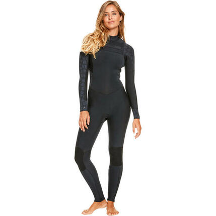Chest-Zip-Neoprenanzug 5/4/3MM SWELL SERIES 2023 Schwarz Dames