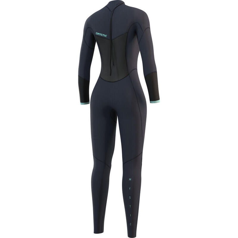 Mystic Neoprenanzug Brand Fullsuit Bzip Flatlock Women 3/2 Damen Langarm 449-Nig