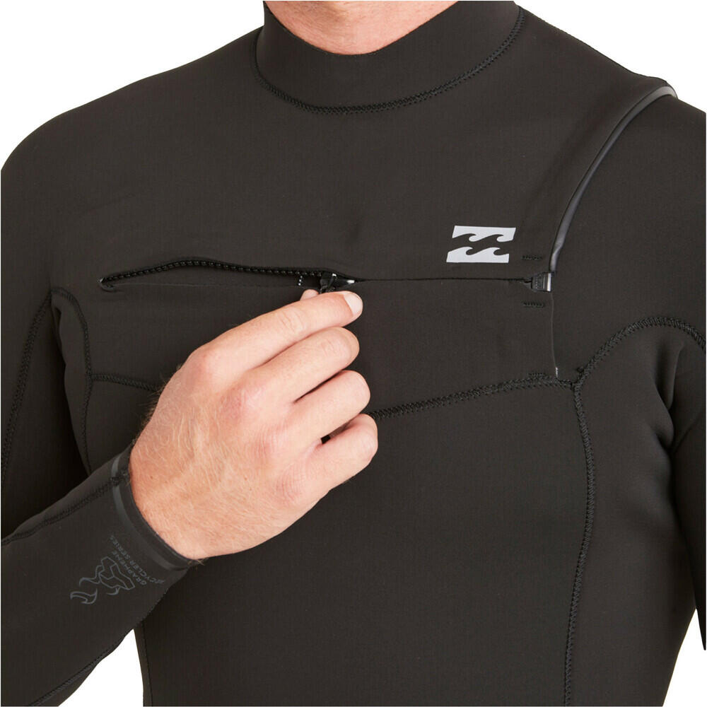 Combinaison néoprène de surf Absolute 5/4mm Noir Hommes 3/7